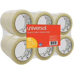 UNIVERSAL - 48mm Wide x 1.7mm Thick x 100m Long, 66100 Box Sealing & Label Protection Tape - Clear - Benchmark Tooling