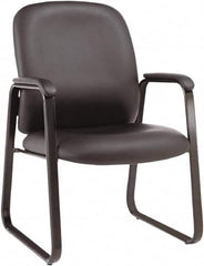 ALERA - Black Leather Guest Chair - 24-1/8" Wide x 36-5/8" High - Benchmark Tooling