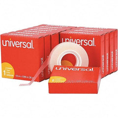 UNIVERSAL - 1/2" Wide x 1mm Thick x 36 yds Long, 81236VP Box Sealing & Label Protection Tape - Clear - Benchmark Tooling