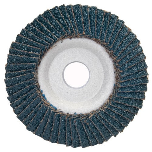 4 1/2″ × 1/4″ × 7/8″ PowerFlex Flap Disc Type 29 Conical 40 Grit - Benchmark Tooling