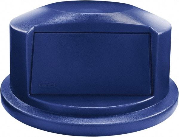 Rubbermaid - Dome Lid for Use with 44 Gal Round Trash Cans - Blue, For Brute Trash Cans - Benchmark Tooling