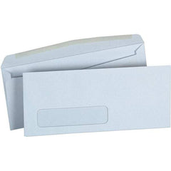 UNIVERSAL - 4.13" Long x 9.63" Wide Gummed Flap Plain White Envelope with Window - White - Benchmark Tooling