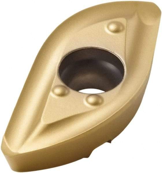 Seco - 218.20150 ME07 Grade F40M Carbide Milling Insert - TiAlN/TiN Finish, 0.236" Thick, 0.59" Corner Radius - Benchmark Tooling