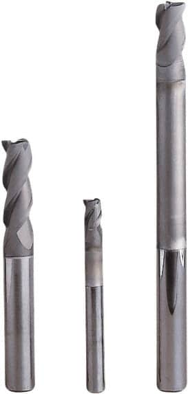 Seco - 4mm, 3 Flute, Single End, Solid Carbide, 0.2mm Corner Radius End Mill - 50mm OAL, 40° Helix, Right Hand Flute, 14mm LOC, Right Hand Cut - Benchmark Tooling