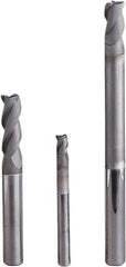 Seco - 4mm, 3 Flute, Single End, Solid Carbide, 0.3mm Corner Radius End Mill - 50mm OAL, 40° Helix, Right Hand Flute, 5mm LOC, Right Hand Cut, 20mm Extended Reach - Benchmark Tooling