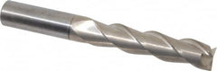 SGS - 3/4", 3-1/4" LOC, 3/4" Shank Diam, 6" OAL, 3 Flute, Solid Carbide Square End Mill - Single End, TiB2 Finish, Spiral Flute, 38° Helix, Right Hand Cut, Right Hand Flute, Series 43 - Benchmark Tooling