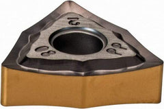 Iscar - WNMG432 PP Grade IC807 Carbide Turning Insert - TiN/TiAlN Finish, 80° Trigon, 1/2" Inscr Circle, 3/16" Thick, 1/32" Corner Radius - Benchmark Tooling