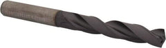 Kennametal - 9.7mm 140° Solid Carbide Jobber Drill - TiAlN Finish, Right Hand Cut, Spiral Flute, Straight Shank, 103mm OAL, Standard Point - Benchmark Tooling