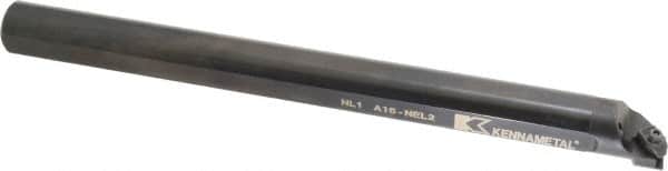 Kennametal - 1-3/8" Min Bore Diam, 12" OAL, 1" Shank Diam, A-NE Indexable Boring Bar - N. Insert, Clamp Holding Method - Benchmark Tooling
