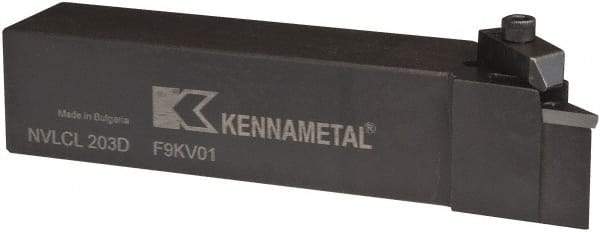 Kennametal - VP.., -5° Lead Angle NVLC External Left Hand Indexable Profiling Toolholder - 1-1/4" Shank Height x 1-1/4" Shank Width, 6" Long, Steel - Benchmark Tooling