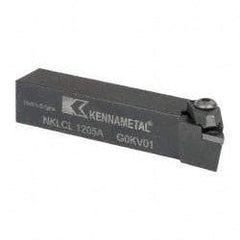 Kennametal - NP.., -5° Lead Angle NKLC External Left Hand Indexable Profiling Toolholder - 3/4" Shank Height x 3/4" Shank Width, 4" Long, Steel - Benchmark Tooling