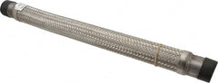 Made in USA - 24" OAL, 1-1/2" ID, 410 Max psi, Flexible Metal Hose Assembly - Benchmark Tooling