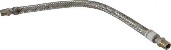 Made in USA - 24" OAL, 1/2" ID, 1,040 Max psi, Flexible Metal Hose Assembly - Benchmark Tooling