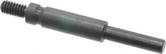 Made in USA - 1/4-20 Cross/Square Pad Mandrel - 3" Long x 1/4" Diam - Benchmark Tooling