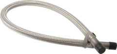 Made in USA - 36" OAL, 1/2" ID, 1,040 Max psi, Flexible Metal Hose Assembly - Benchmark Tooling