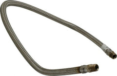 Made in USA - 36" OAL, 3/8" ID, 1,450 Max psi, Flexible Metal Hose Assembly - Benchmark Tooling