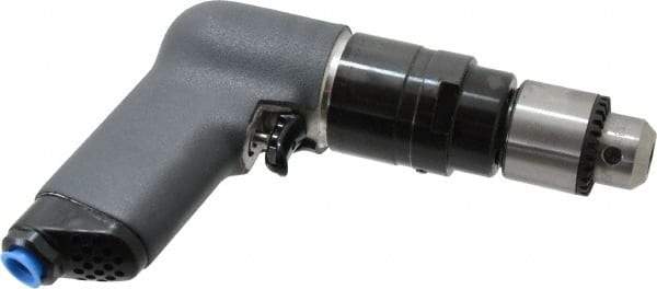 Ingersoll-Rand - 3/8" Keyed Chuck - Pistol Grip Handle, 3,200 RPM, 25 CFM, 0.75 hp, 90 psi - Benchmark Tooling