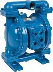 SandPIPER - 1" NPT, Metallic, Air Operated Diaphragm Pump - Santoprene Diaphragm, Aluminum Housing - Benchmark Tooling