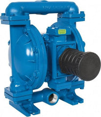 SandPIPER - 1" NPT, Metallic, Air Operated Diaphragm Pump - Buna-N Diaphragm, Aluminum Housing - Benchmark Tooling