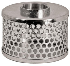 Kuriyama of America - 2-1/2" Hose, Round Hole Strainer - Plated Steel - Benchmark Tooling