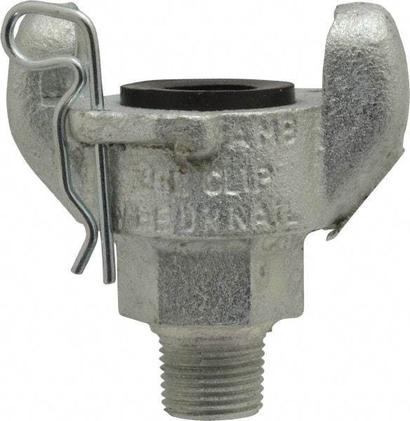 Dixon Valve & Coupling - 3/8" NPT, Universal Hose Coupling with Male NPT Ends - Malleable Iron - Benchmark Tooling