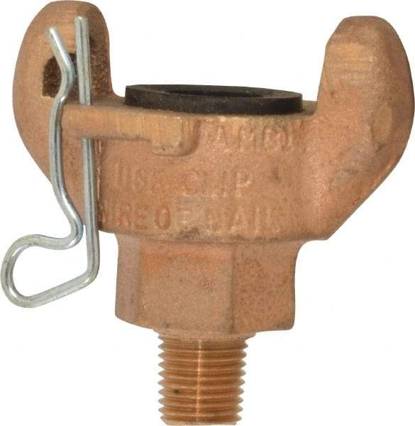 Dixon Valve & Coupling - 1/4" NPT, Universal Hose Coupling with Male NPT Ends - Brass - Benchmark Tooling