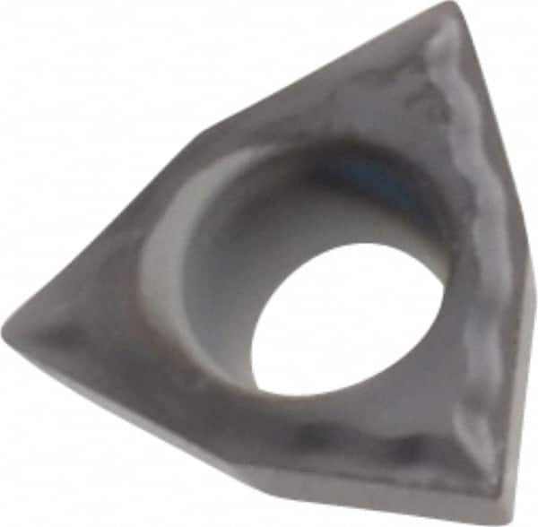 Kennametal - WPGT1510 UF Grade KC5010 Carbide Boring Insert - TiN Finish, 80° Trigon, 11° Relief Angle, 3/16" Inscr Circle, 1/16" Thick, 0.004" Corner Radius - Benchmark Tooling