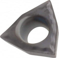 Kennametal - WPGT1510 UF Grade KC5010 Carbide Boring Insert - TiN Finish, 80° Trigon, 11° Relief Angle, 3/16" Inscr Circle, 1/16" Thick, 0.004" Corner Radius - Benchmark Tooling