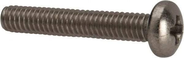 Value Collection - #8-32 UNC, 1" Length Under Head Phillips Drive Machine Screw - Pan Head, Grade 316 Stainless Steel, Uncoated, Without Washer - Benchmark Tooling