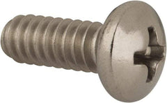 Value Collection - #10-24 UNC, 1/2" Length Under Head Phillips Drive Machine Screw - Pan Head, Grade 316 Stainless Steel, Uncoated, Without Washer - Benchmark Tooling