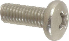 Value Collection - #10-32 UNF, 1/2" Length Under Head Phillips Drive Machine Screw - Pan Head, Grade 316 Stainless Steel, Uncoated, Without Washer - Benchmark Tooling