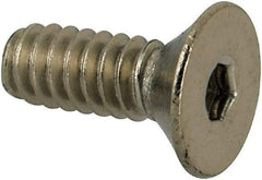 Value Collection - #4-40 UNC Hex Socket Drive, 82° Flat Screw - Grade 316 Stainless Steel, 5/16" OAL - Benchmark Tooling