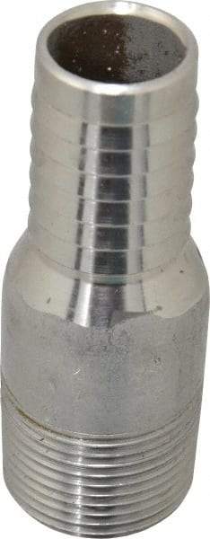 Dixon Valve & Coupling - 1" Pipe ID, Threaded Combination Nipple for Hoses - Male NPT, 316 Stainless Steel - Benchmark Tooling