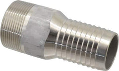 Dixon Valve & Coupling - 1-1/2" Pipe ID, Threaded Combination Nipple for Hoses - Male NPT, 316 Stainless Steel - Benchmark Tooling