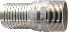 Dixon Valve & Coupling - 2" Pipe ID, Threaded Combination Nipple for Hoses - Male NPT, 316 Stainless Steel - Benchmark Tooling