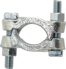 Dixon Valve & Coupling - 1-3/16 to 1-3/8" OD, Double Bolt Iron Clamp - Plated Malleable Iron - Benchmark Tooling