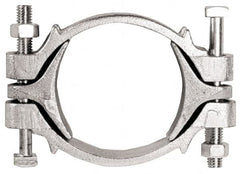 Dixon Valve & Coupling - 4-1/2 to 5-1/32" OD, Double Bolt Iron Clamp - Plated Malleable Iron - Benchmark Tooling