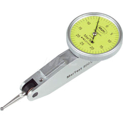 Mahr - Dial Test Indicators; Maximum Measurement (Decimal Inch): 0.0100 ; Maximum Measurement (mm): 0.25 ; Dial Graduation (Decimal Inch): 0.000400 ; Dial Graduation (mm): 0.0100 ; Dial Reading: 25-0-25 ; Dial Diameter (Inch): 1.1 - Exact Industrial Supply