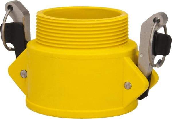 NewAge Industries - 3" Nylon Cam & Groove Suction & Discharge Hose Female Coupler Male NPT Thread - Part B, 3" Thread, 125 Max psi - Benchmark Tooling