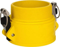 NewAge Industries - 4" Nylon Cam & Groove Suction & Discharge Hose Female Coupler Male NPT Thread - Part B, 4" Thread, 75 Max psi - Benchmark Tooling