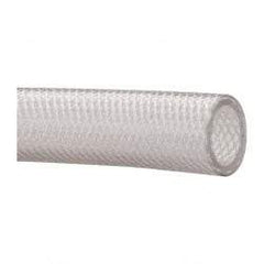 Made in USA - 1" ID x 1-3/8" OD, 3/16" Wall Thickness, Cut to Length (100' Standard Length) PVC Tube - Clear, 110 Max psi, 80 Shore A Hardness - Benchmark Tooling