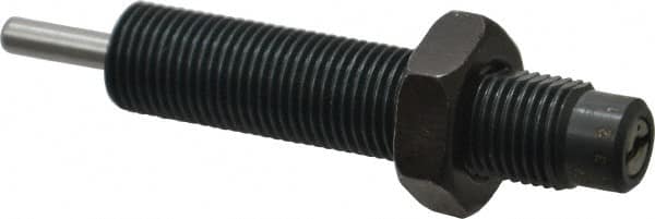 Parker - 9/16-18 Thread, 0.19 Rod Diam, 1/2 Stroke Length, Male Button Shock - 0.46 Shock Outside Diam, 3.59 OAL - Benchmark Tooling