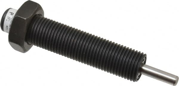 Parker - 9/16-18 Thread, 0.19 Rod Diam, 1/2 Stroke Length, Male Button Shock - 0.66 Shock Outside Diam, 3.41 OAL - Benchmark Tooling