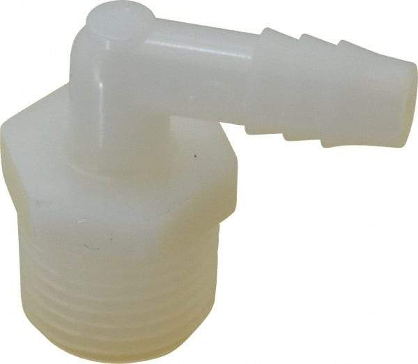 NewAge Industries - 3/8" Barb, 1/2 NPT, Multiple Barbed Tube Elbow - Nylon, Male - Benchmark Tooling