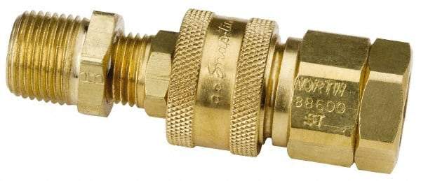 North - 2" Long, 1/2" Internal Diam, Coupler for SAR Systems - Gold, Compatible with CF2000 Series - Benchmark Tooling