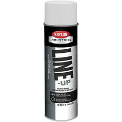 Krylon - 18 fl oz White Striping Paint - 234 to 332 Sq Ft/Gal Coverage, Solvent-Based Formula - Benchmark Tooling