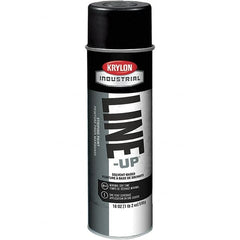 Krylon - 18 fl oz Black Striping Paint - 234 to 332 Sq Ft/Gal Coverage, Solvent-Based Formula - Benchmark Tooling