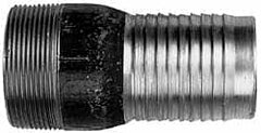 Campbell Fittings - 2-1/2" Pipe ID, Threaded Combination Nipple for Hoses - Stainless Steel - Benchmark Tooling