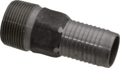 Campbell Fittings - 1-1/4" Pipe ID, Threaded Combination Nipple for Hoses - Steel - Benchmark Tooling