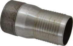 Campbell Fittings - 2-1/2" Pipe ID, Threaded Combination Nipple for Hoses - Steel - Benchmark Tooling